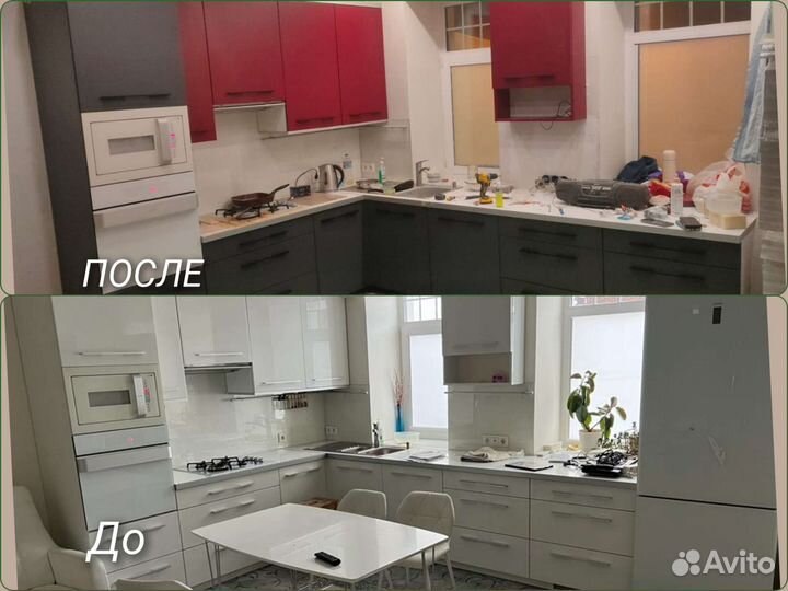 Покраска,реставрация фасадов столов,тумб,шкафов