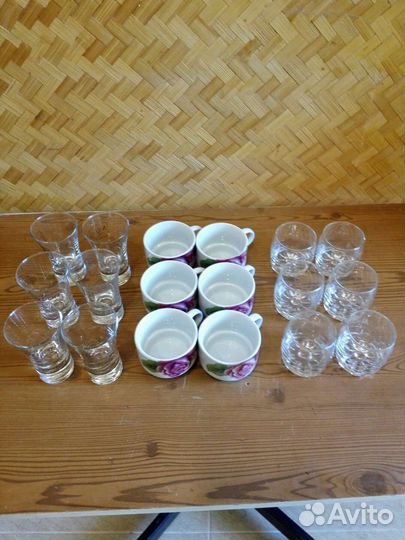 Стопки,чашки набор