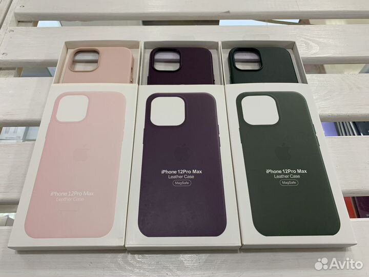 Чехол на iPhone 12 pro max MagSafe кожа
