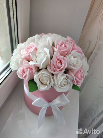 Букет из мыльных роз