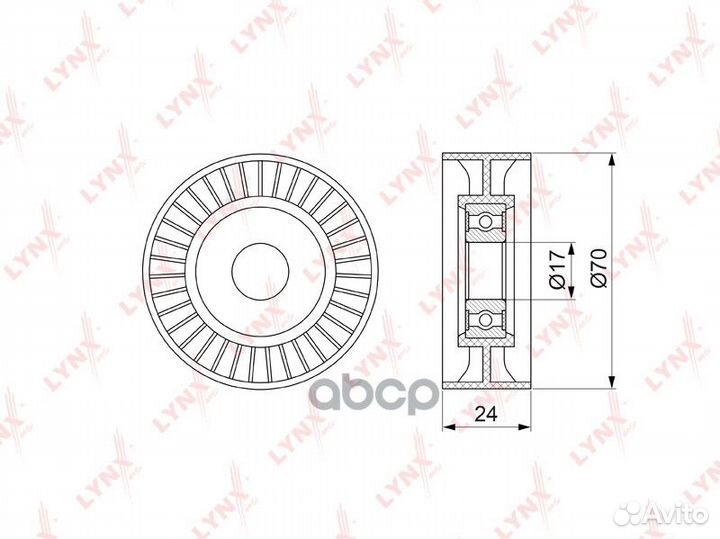 Ролик натяжного механизма / приводной toyota Au
