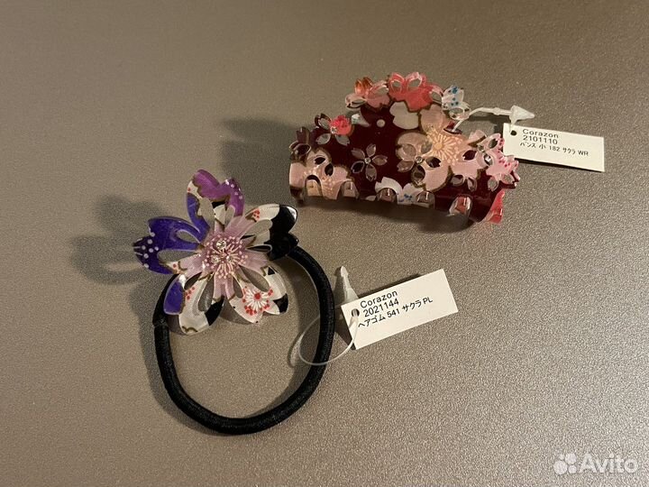 Резинка и крабик для волос новые