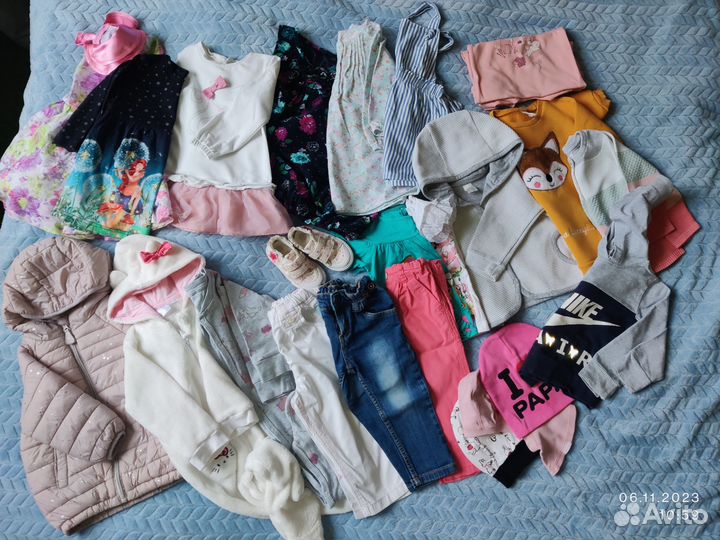 Вещи пакетом на девочку 80 86