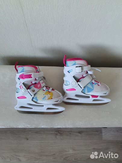 Коньки детские раздвижные Холодное сердце