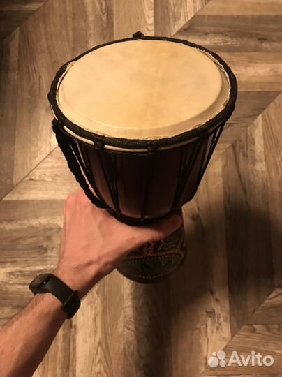 Африканский барабан джембе 15см