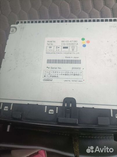 Магнитола штатная приус 20