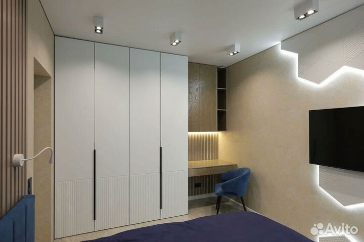 Шкаф распашной с полками