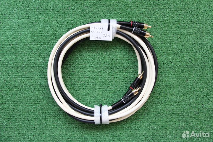 2RCA межблочные Canare 2,9м, Япония
