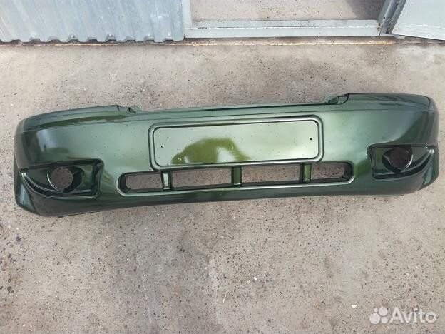 Накладка бампера перед УАЗ Патриот до 2014 Зеленый