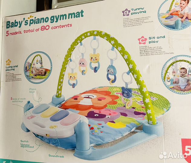 Развивающий коврик с пианино