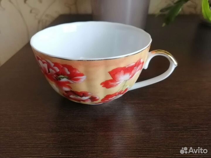 Блюдца кружка маки Yamasen Япония