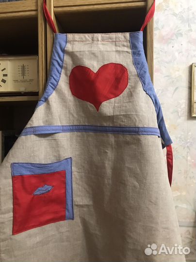 Кухонный фартук лен