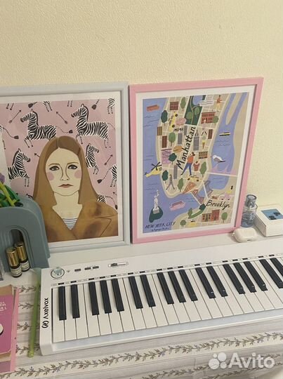 Midi-клавиатура Axelvox KEY49j (белого цвета)