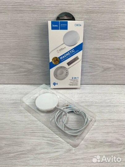 Магнитное зарядное устройство 2в1 Hoco CW34