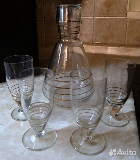 Штоф с рюмками, винтаж,60-е гг
