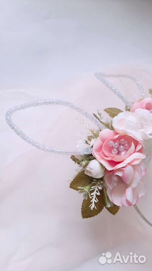 Ушки зайчика ободок