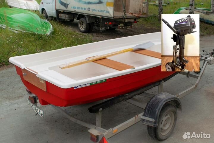 Лодка с мотором Тортилла-395 с Рундуками Sea-Pro T