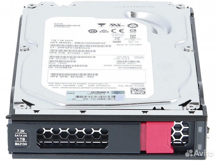 Жесткий диск HP 1Tb 861686-B21 861686-S21 sataiii
