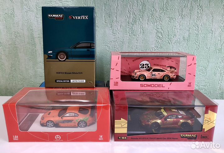 Модели 1/64 (Hot wheels, Mini Gt, Tarmac, M2)