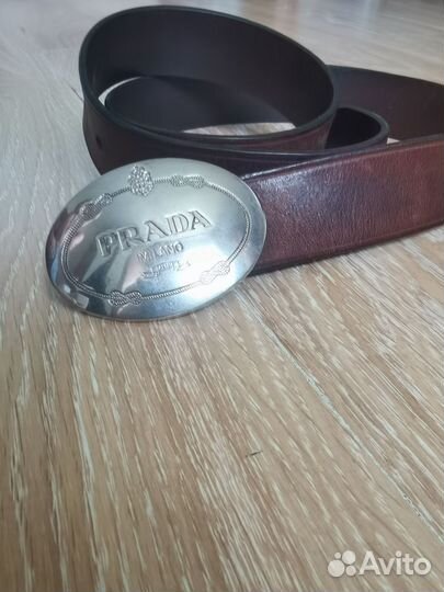 Мужской кожаный ремень prada