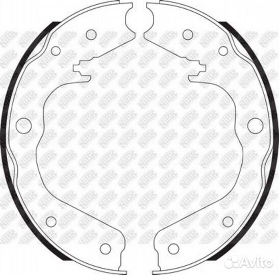 Nibk FN83001 Колодки тормозные барабанные зад