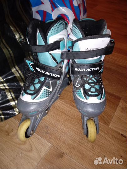 Роликовые коньки детские раздвижные