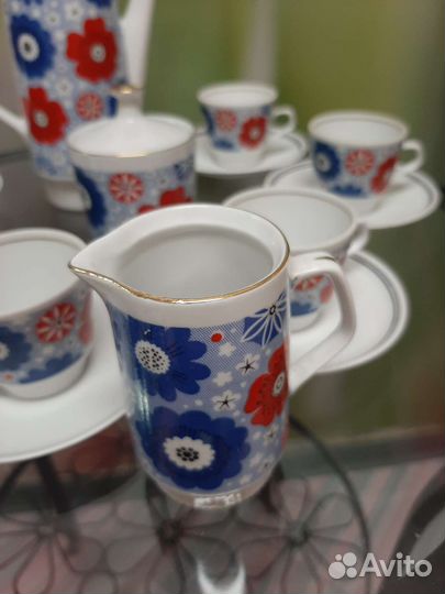 Кофейный сервиз фарфор гдр