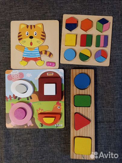 Развивающие деревянные игрушки