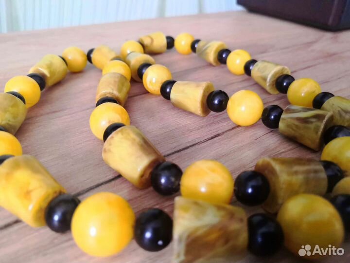 Бусы СССР 60-е под Янтарь