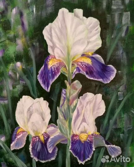 Картина маслом цветы