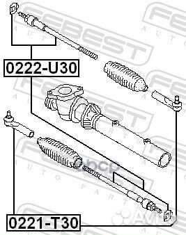 Тяга рулевая nissan presage U30 1998.06-2003.06