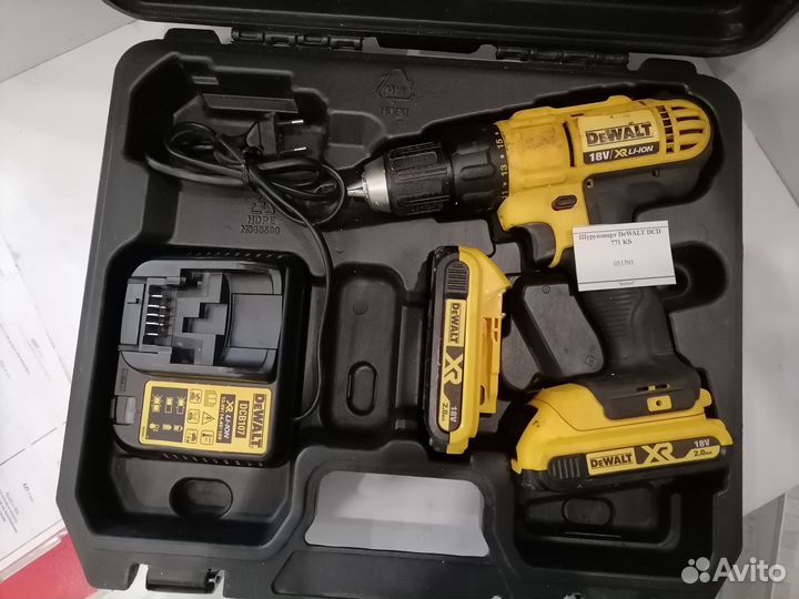 Шуруповерт dewalt DCD 771 KS
