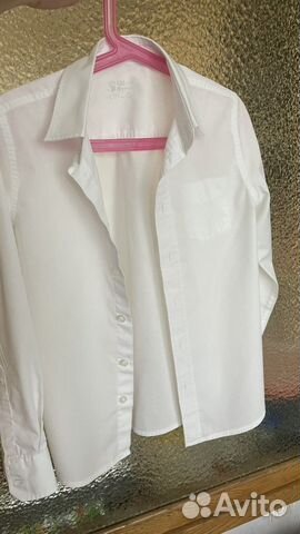 Рубашка белая для мальчика в школу
