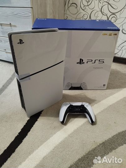 Sony playstation 5 slim с дисководом 2 геймпада