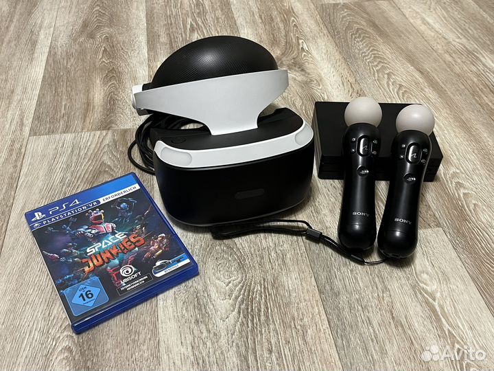 Playstation Vr cuh zvr2+два джостика к ней и игра