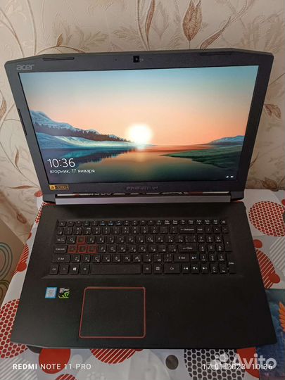 Игровой ноутбук 17.3 Acer predator