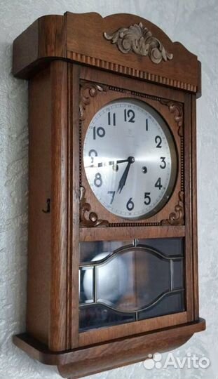 Антикварные настенные часы Junghans 30 годы