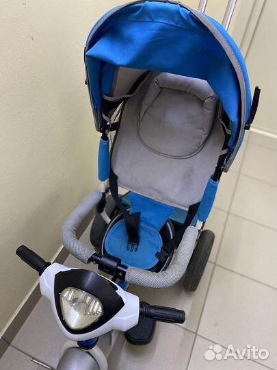 Детский велосипед коляска с ручкой