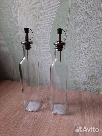 Бутылочки для масла и уксуса с дозатором новые