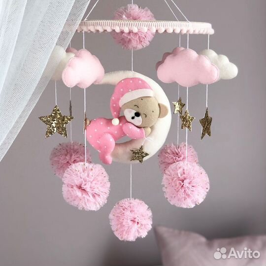 Мобиль ручной работы на кроватку