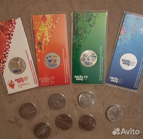 Монеты (22-е зимние Олимпийские игры,2014г.)
