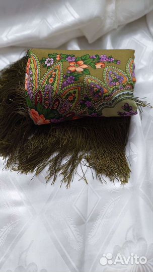 Павловопасадский платок, шерсть 100