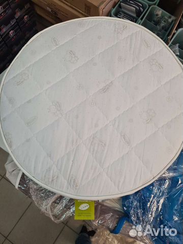 Матрас детский в круглую кроватку