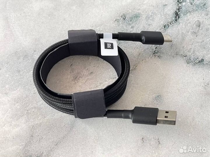 Дата-кабель USB Xiaomi Type-C, SJX10ZM, плетеный