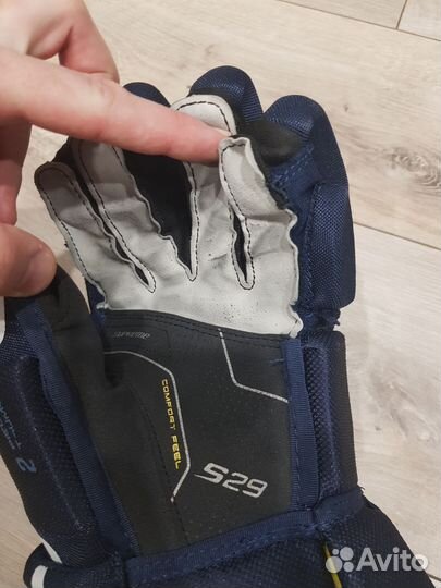 Краги перчатки хоккейные Bauer Supreme S29 SR