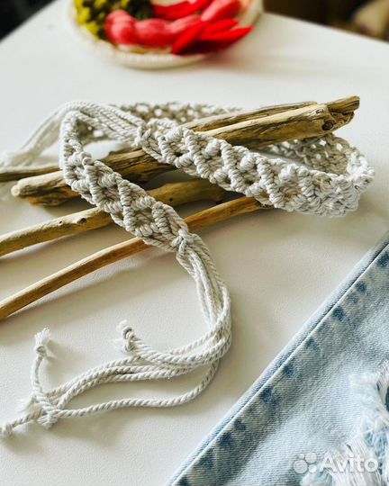 Пояс макраме