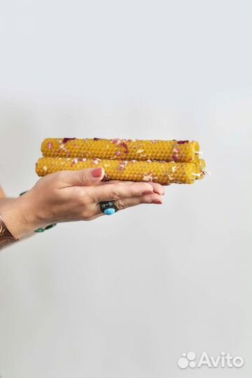 Свечи с травами ручная работа