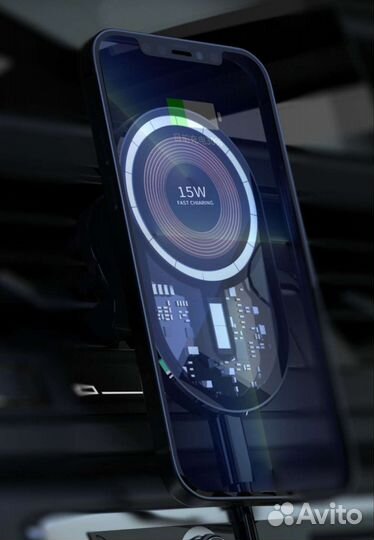 Автодержатель для телефона с беспроводной зарядкой