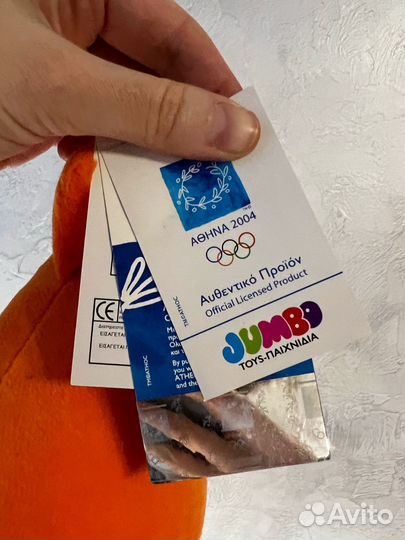 Коллекционная новая игрушка маскот Олимпиады 2004