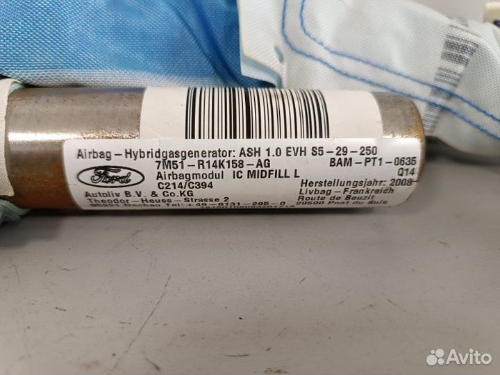 Подушка безопасности боковая (шторка) левая Ford